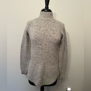 Cynthia Rowley Womens Wool Blend Mock Neck Neutral Sweater